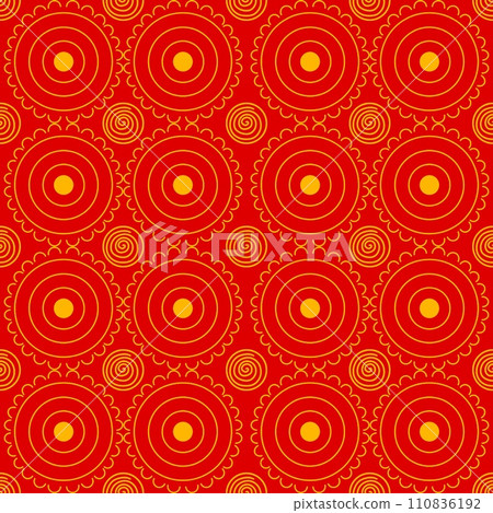 Chinese new year backgrounds. red fabric pattern on a red background. seamless pattern with red colored paper texture. seamless background with gold ornament. Chinese new year backgrounds. red fabric pattern on a red background. seamless pattern with red colored paper texture. seamless background with gold ornament. 110836192