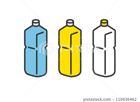 塑膠瓶防災用品插畫 塑膠瓶防災用品插畫 110836462