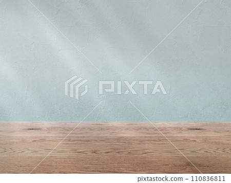 Green wall and natural brown wood floor background image material, wall and flooring background with light shadows Green wall and natural brown wood floor background image material, wall and flooring background with light shadows 110836811