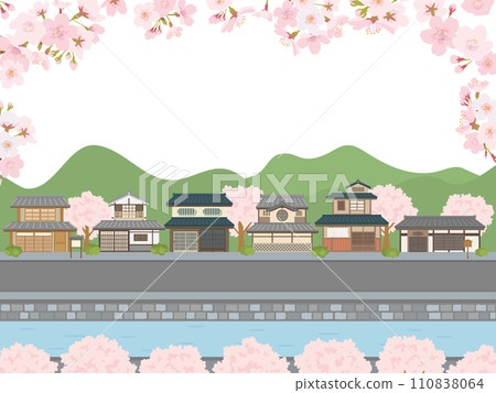 春天聯排別墅風景 春天聯排別墅風景 110838064
