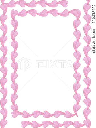 Hand drawn watercolor valentine postcard with hearts isolated on white background. Can be used for card, poster, cover and other printed products. 110838332