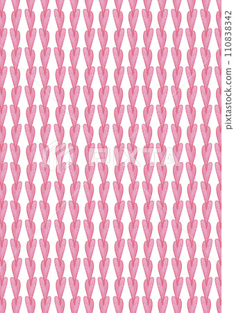 Hand drawn watercolor valentine postcard with hearts isolated on white background. Can be used for card, poster, cover and other printed products. 110838342