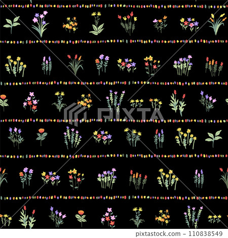 Abstract and cute floral pattern perfect for textiles, Abstract and cute floral pattern perfect for textiles, 110838549