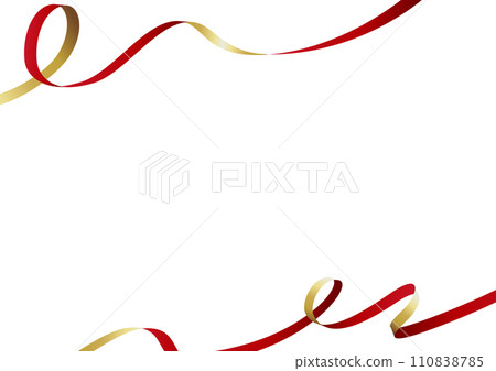red ribbon design frame 110838785
