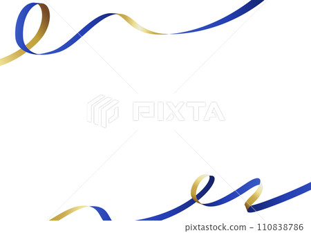 blue ribbon design frame 110838786