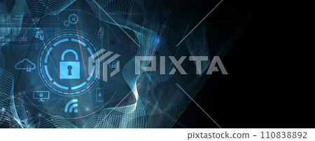 Abstract data background. Futuristic technology style. Elegant digital  background for business cyber presentations. 110838892