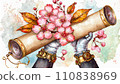 復古櫻花和文憑 110838969