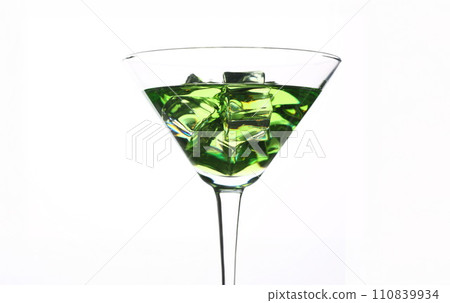 Cocktail absinthe with vodka in martini glass Cocktail absinthe with vodka in martini glass 110839934