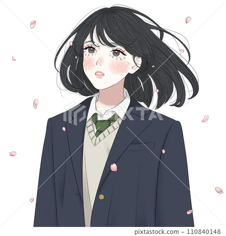 櫻花哭泣的女高中生 ver. 櫻花哭泣的女高中生 ver. 110840148