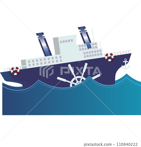Sea ship vector cargo freight transport icon 110840222