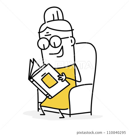 Granny reading Granny reading 110840295