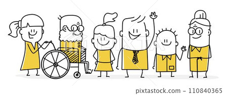 Big happy family. Big happy family. 110840365