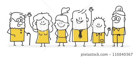 Big happy family. 110840367