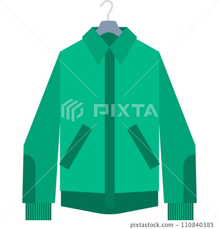 Jacket vector denim apparel icon flat menswear 110840385