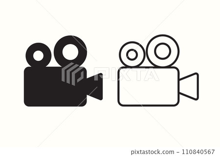 movie camera icon vector illustration 110840567