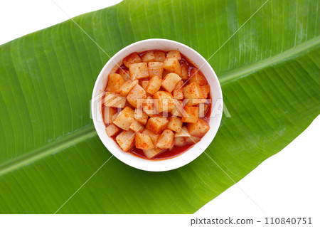 Daikon Kimchi. Tasty and spicy 110840751