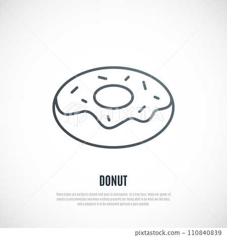Donut with icing.  110840839
