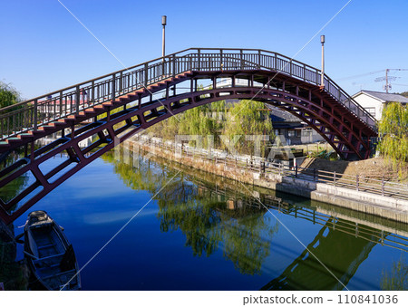 前川上的水雲橋、水鄉潮來菖蒲花園（茨城縣潮來市） 110841036