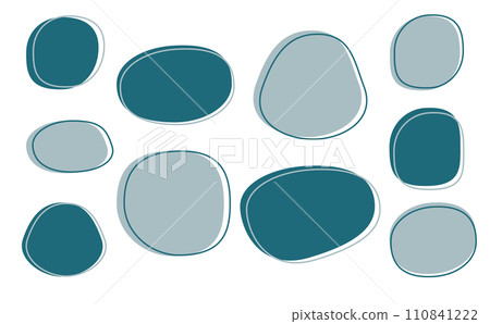 dull color shape 110841222