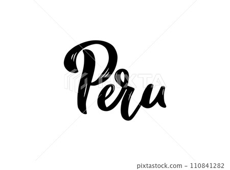 Peru Lettering. 110841282