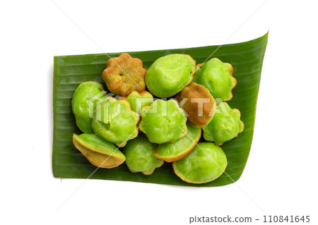 Kanom Krok Singapore, Pandans hot cake. Thai dessert 110841645