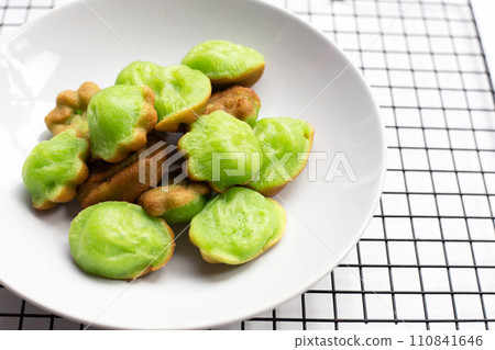 Kanom Krok Singapore, Pandans hot cake. Thai dessert 110841646