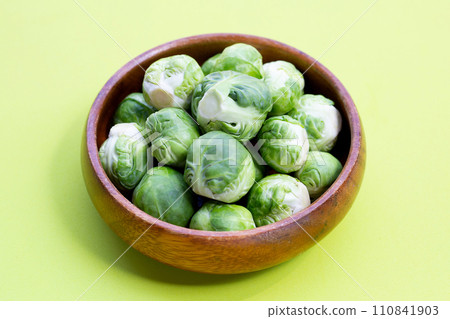 Fresh brussels sprouts. Organic vegetables Fresh brussels sprouts. Organic vegetables 110841903