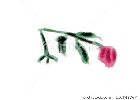 水彩風格枯萎的花朵 110842767