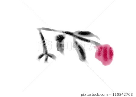 水彩風格枯萎的花朵 110842768