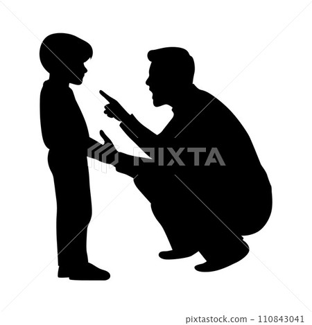Father are scolding his naughty child, angry father colding child, father is instructing his son Father are scolding his naughty child, angry father colding child, father is instructing his son 110843041