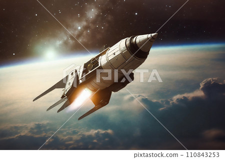 太空飛船的形象 太空飛船的形象 110843253