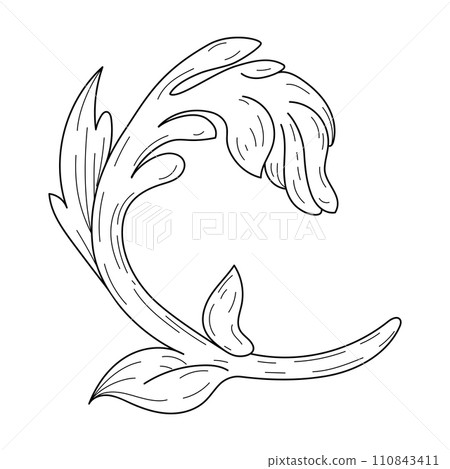 Vintage style design for Placards, Invitations, Banners, Badges and Logotypes 110843411