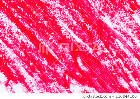 Red grungy crayons strockes texture background 110844106