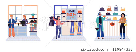 People with smartphone. Vector illustration. Telephones have evolved into smart phones, enabling seamless telephony and communication Smartphones enable people to call and connect with others 110844333
