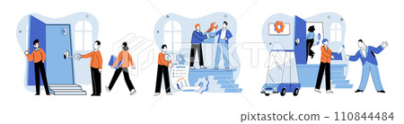 Successful business. Vector illustration. A successful business excels in marketing strategies and customer engagement Leadership empowers teams to achieve corporate success Effective teamwork hinges Successful business. Vector illustration. A successful business excels in marketing strategies and customer engagement Leadership empowers teams to achieve corporate success Effective teamwork hinges 110844484