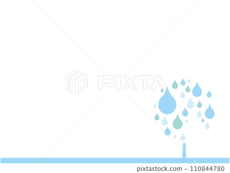 A dewdrop tree made of water droplets A dewdrop tree made of water droplets 110844780