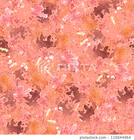 Hand-painted seamless pattern watercolor Illustration shades of autumn red spots and splashes Template texture, base for your creative design of label, card, banner, print Isolated coloured background Hand-painted seamless pattern watercolor Illustration shades of autumn red spots and splashes Template texture, base for your creative design of label, card, banner, print Isolated coloured background 110844964