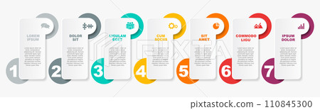 Infographic design template with place for your data. Vector illustration. Infographic design template with place for your data. Vector illustration. 110845300