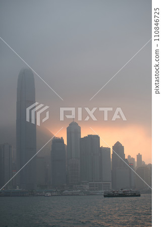 Hong Kong: Star Ferry scenery in Victoria Harbour; 1 110846725