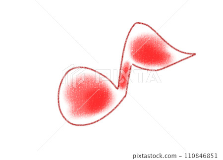 Illustration of cute musical notes 110846851