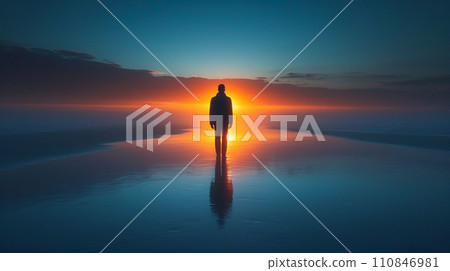 A minimalist image with the theme of "eternity" A minimalist image with the theme of "eternity" 110846981