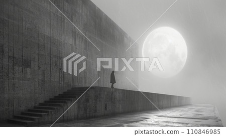 A minimalist image with the theme of "eternity" 110846985