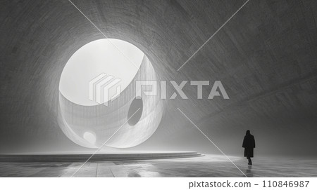 A minimalist image with the theme of "eternity" 110846987