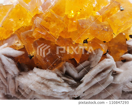 yellow fluorite mineral texture yellow fluorite mineral texture 110847293