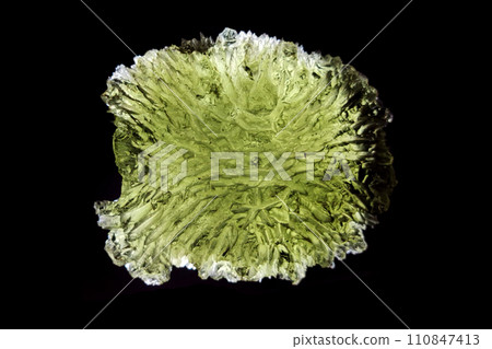 moldavite mineral isolated 110847413