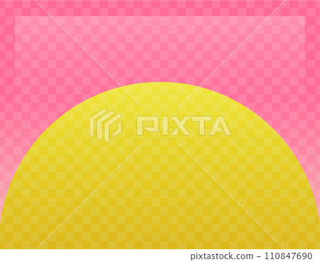 Pink and gold Japanese pattern background lattice pattern 110847690