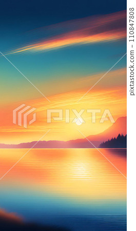 Lake and sunset wallpapers for I pad, Notebook cover, I phone, tab mobile high quality images 110847808