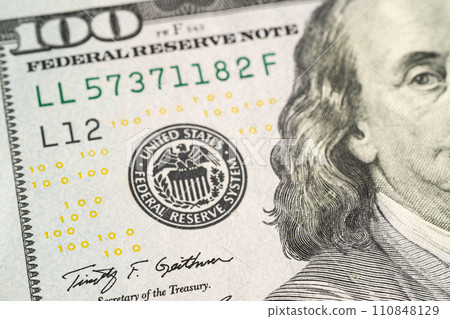 The Federal Reserve System, the central banking system of the United States of America. The Federal Reserve System, the central banking system of the United States of America. 110848129