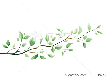 AI-generated content. green branch isolated vector illustration AI-generated content. green branch isolated vector illustration 110849742