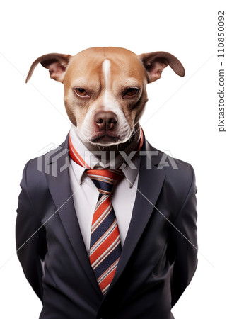 Dog man in a business suit 110850092